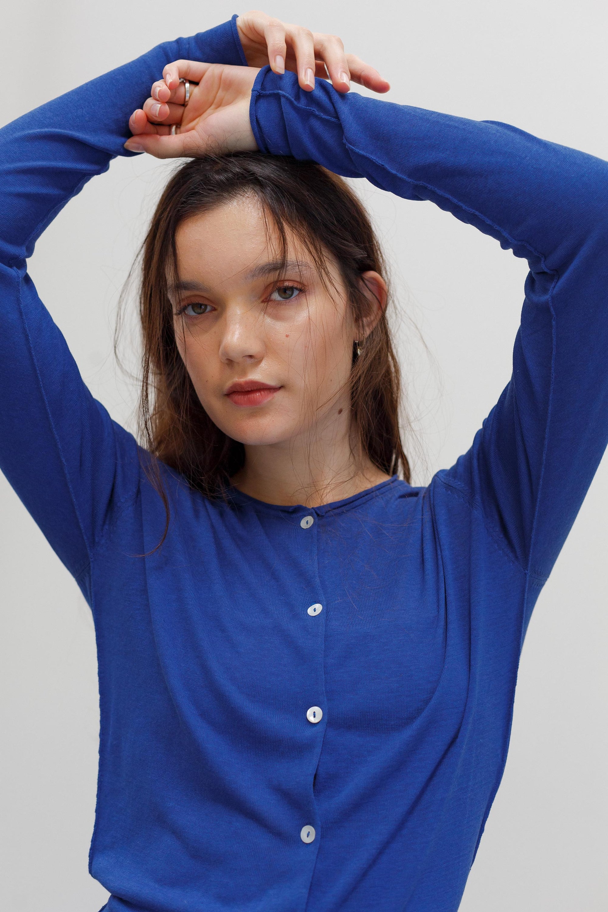 Chimes Silk Cardigan - Azura
