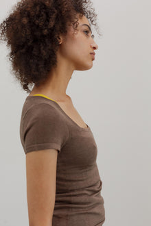 Pearl Silk Top - Mink