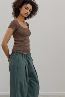 Pearl Silk Top - Mink