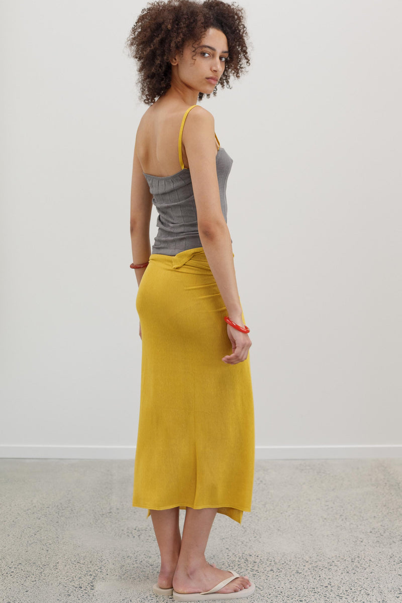 Meme Silk Wrap - Saffron