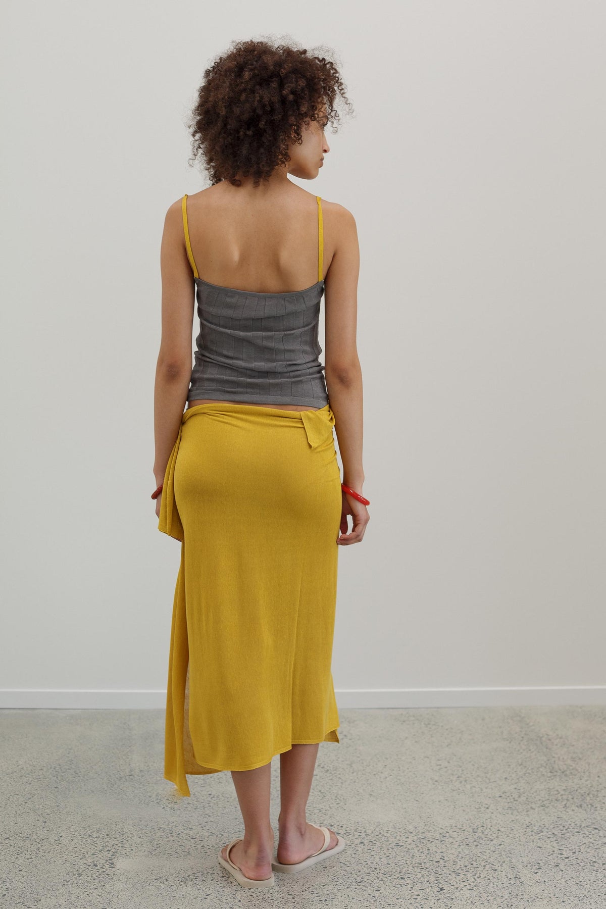 Meme Silk Wrap - Saffron