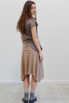 Sakita Silk Cashmere Peplum - Flaxen