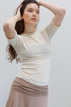 Onure Silk Tee - Shell