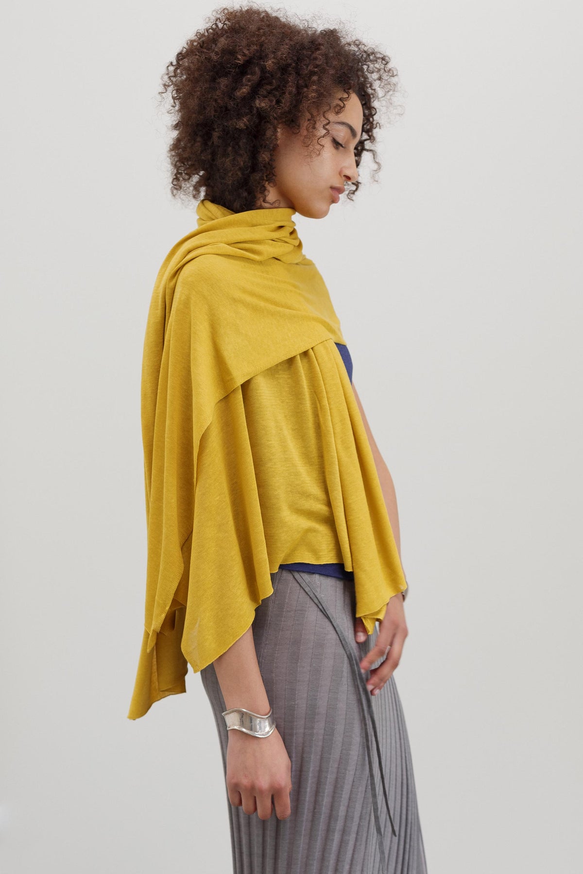 Meme Silk Wrap - Saffron