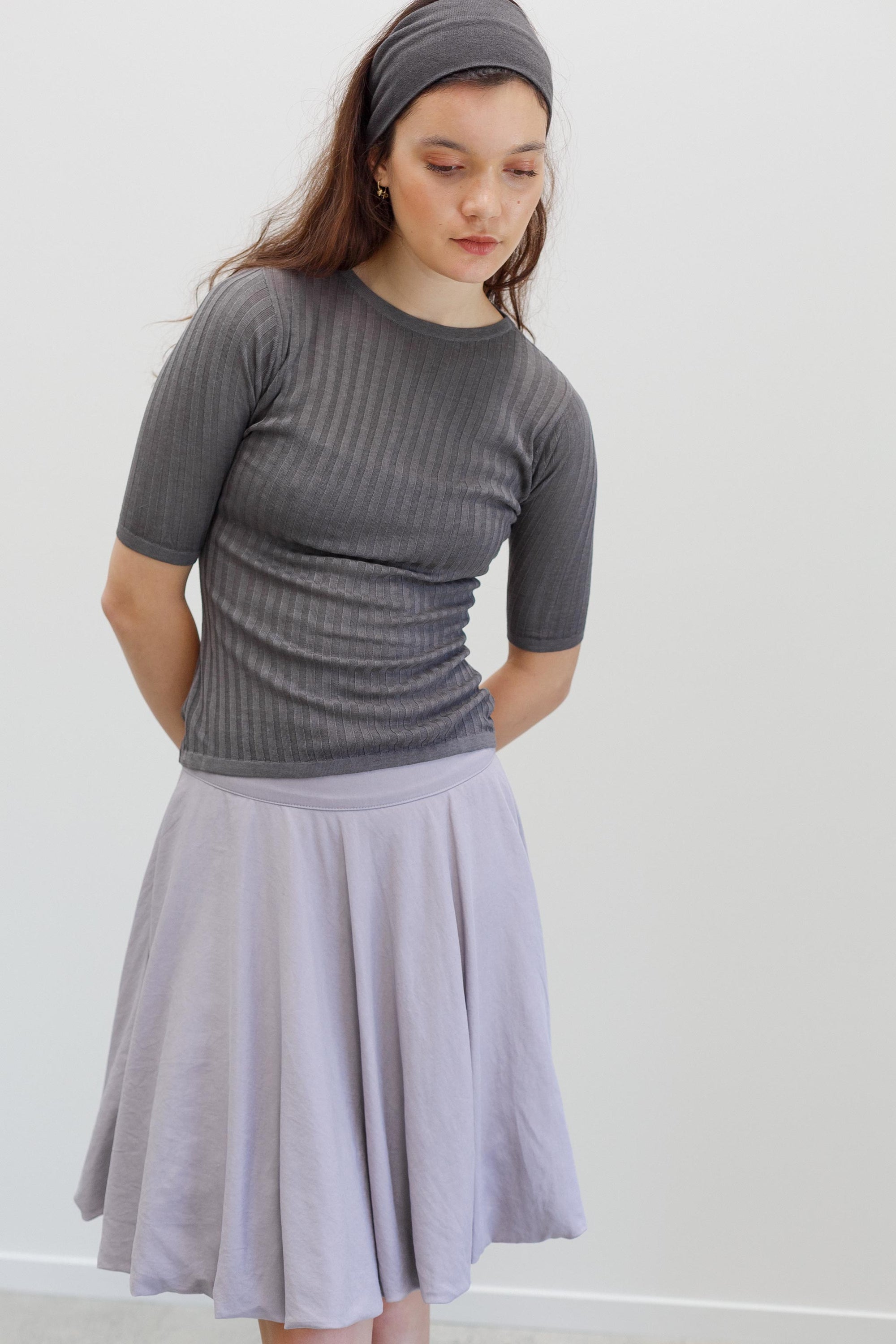 Bodi Ra Tencel Skirt - Milk Thistle