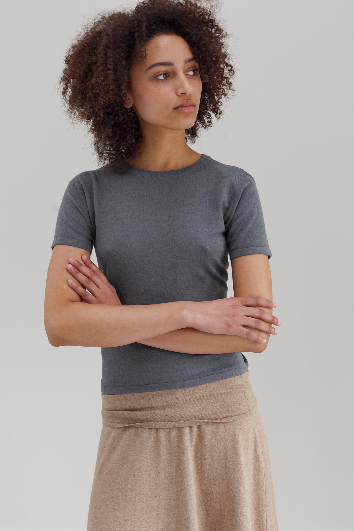 Minikin Organic Cotton Top - Carbon