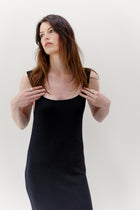 Neem Cashmere Cotton Dress - Black