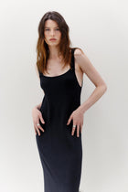 Neem Cashmere Cotton Dress - Black