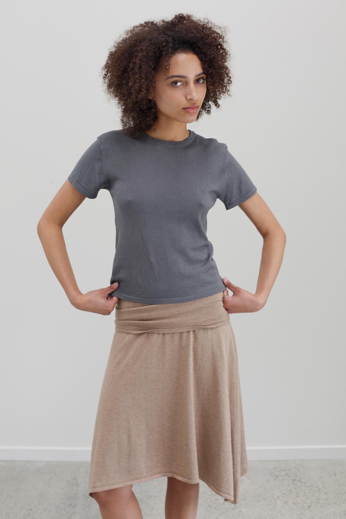 Minikin Organic Cotton Top - Carbon