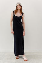 Neem Cashmere Cotton Dress - Black