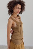 Amore Linen Top - Mink