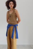 Amore Linen Top - Mink