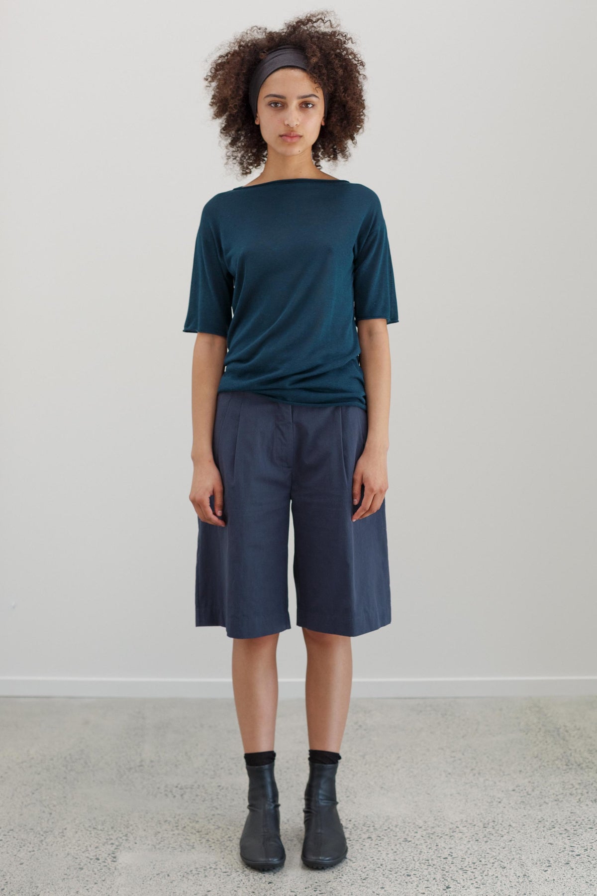 Maverick Cotton Shorts - Denim