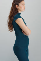 Audrey Silk Cashmere Top - Viridian
