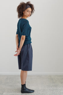 Maverick Cotton Shorts - Denim