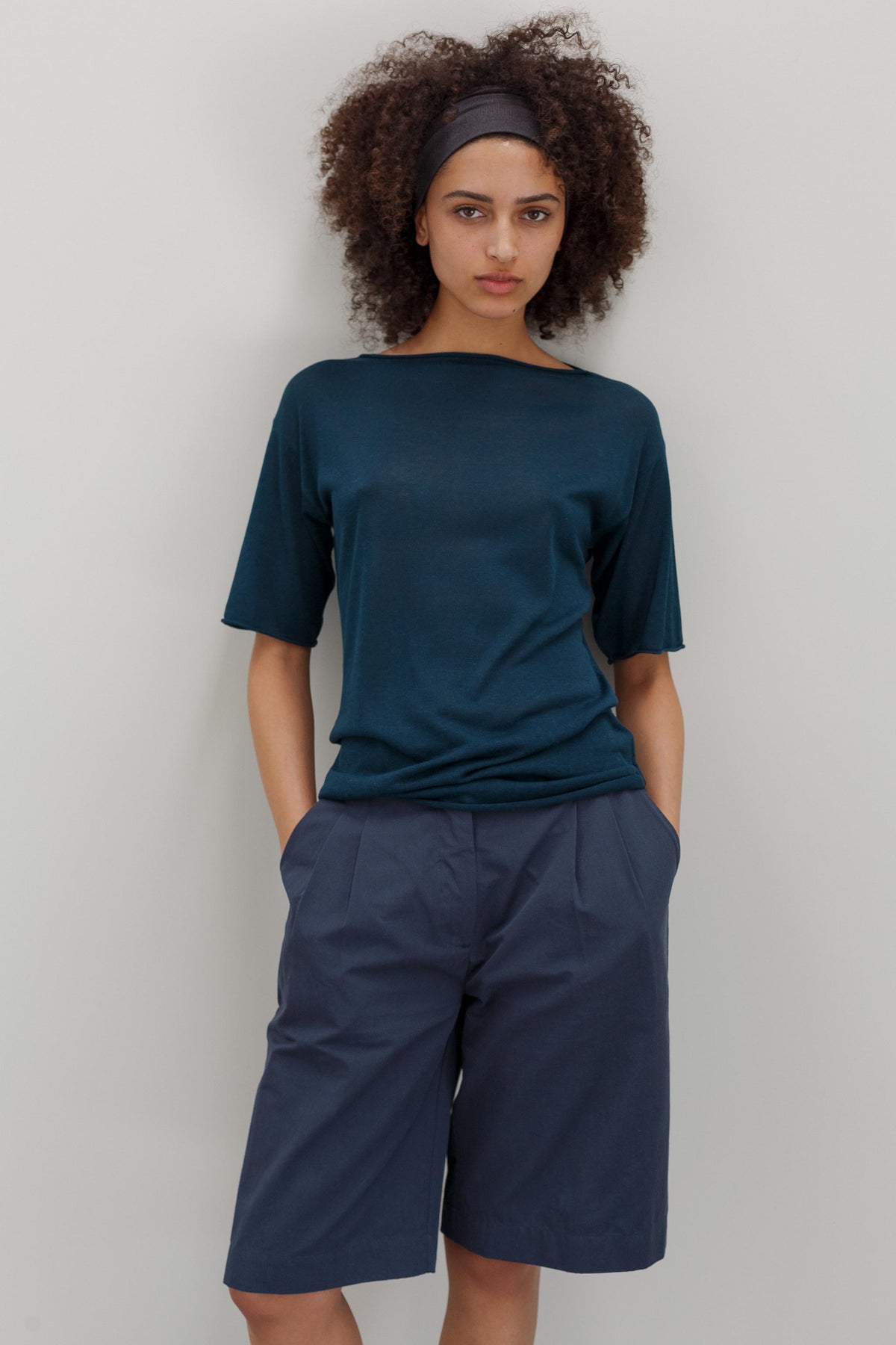 Maverick Cotton Shorts - Denim