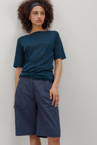 Maverick Cotton Shorts - Denim