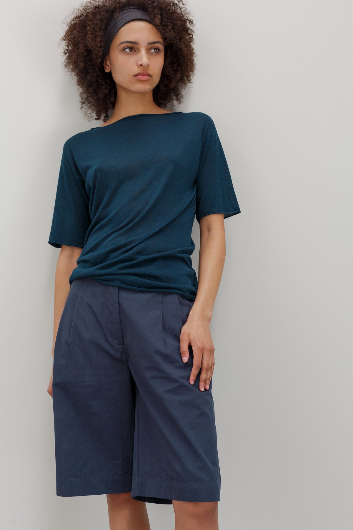Maverick Cotton Shorts - Denim