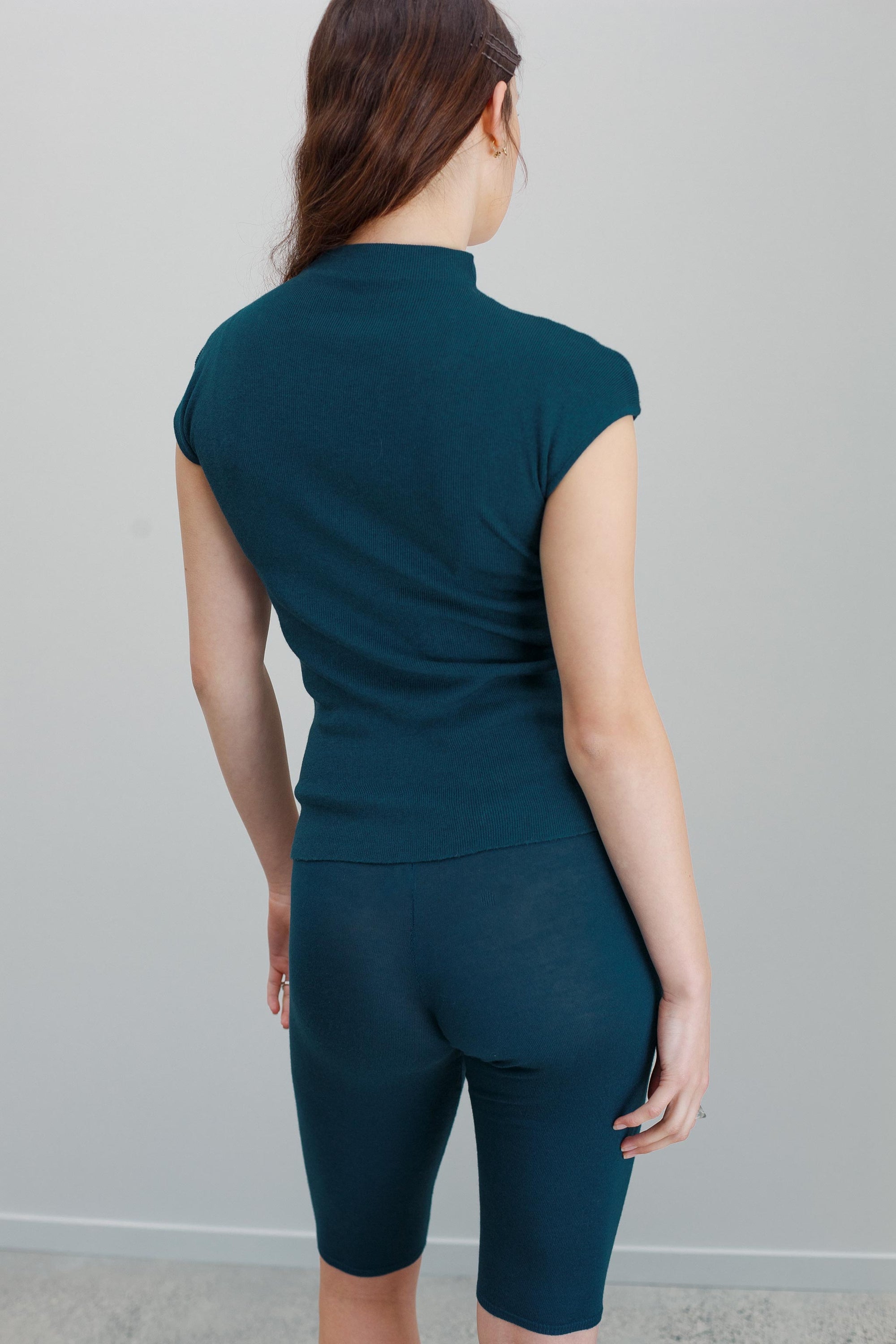 Audrey Silk Cashmere Top - Viridian