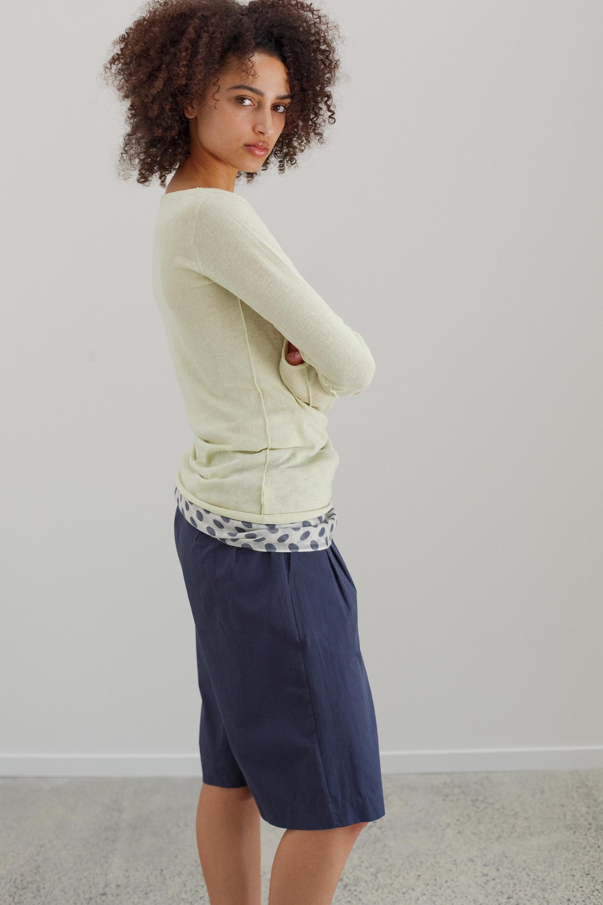 Hanape Hemp Top  - Pistachio Whip