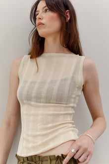 Onure Silk Web Tank - Sand