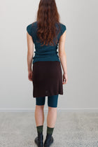 Corazon Silk Cashmere Bike Short - Viridian