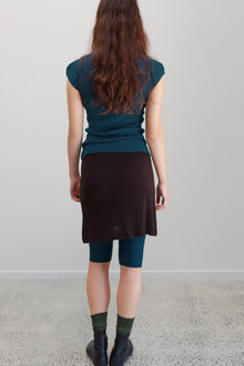 Corazon Silk Cashmere Bike Short - Viridian