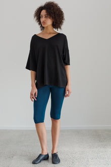 Kind Hemp Embroidery Top - Black
