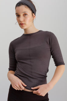 Josephine Merino Top - Dark Merengo