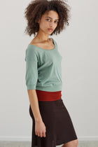 Gala Organic Cotton Top - Eucalyptus