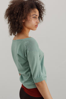 Gala Organic Cotton Top - Eucalyptus