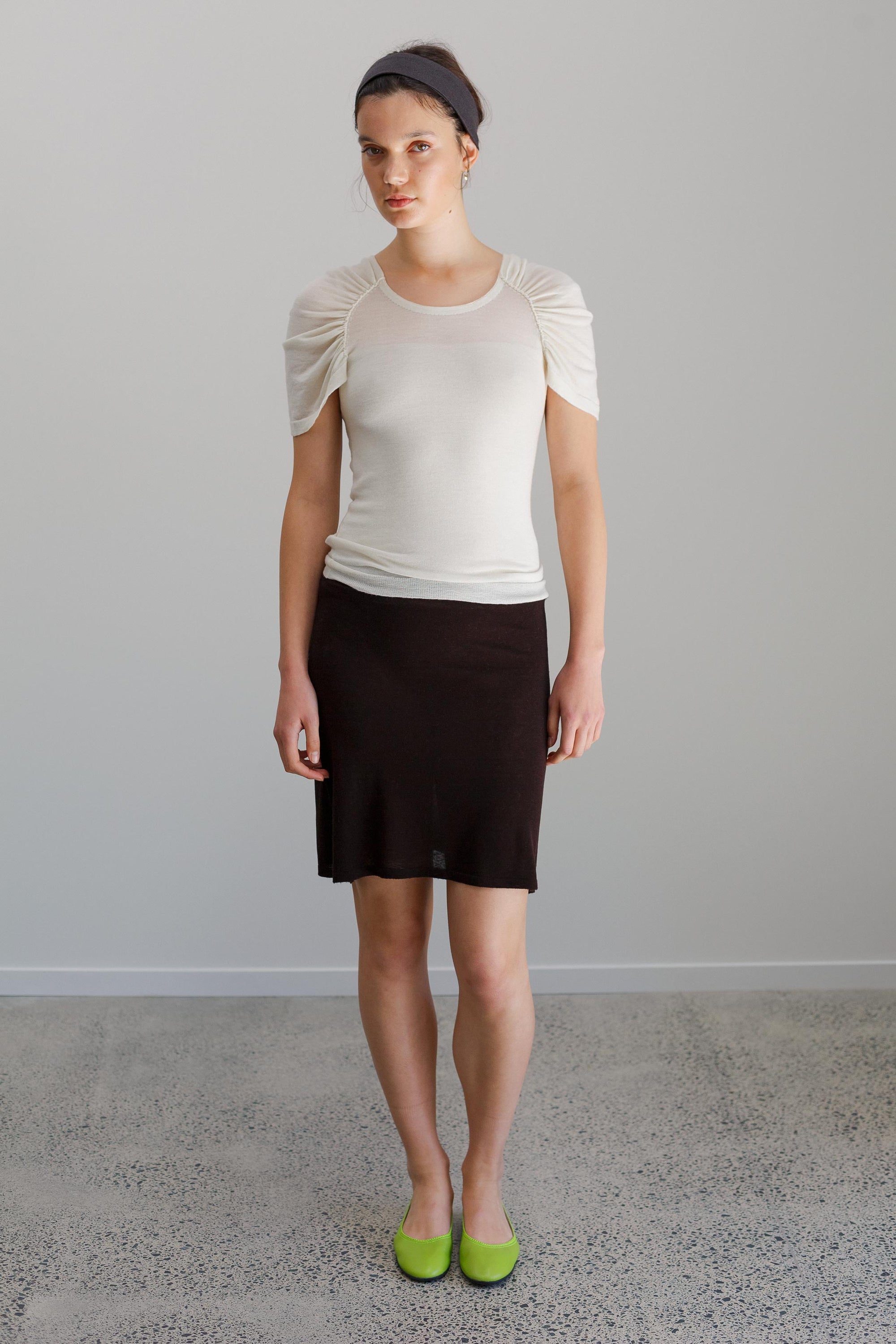 Lume Fine Merino Top - Alabaster