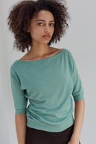 Gala Organic Cotton Top - Eucalyptus
