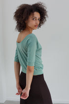 Gala Organic Cotton Top - Eucalyptus