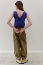 Peace Lily Silk Cotton Top - Royal Purple