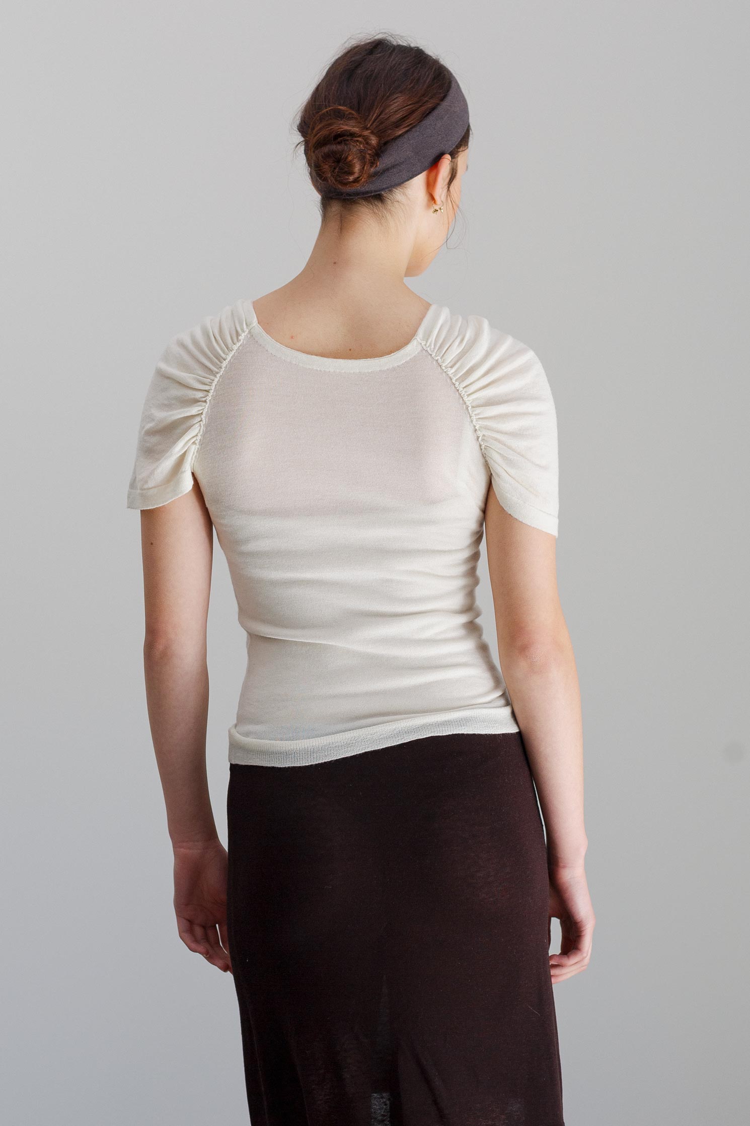 Lume Fine Merino Top - Alabaster