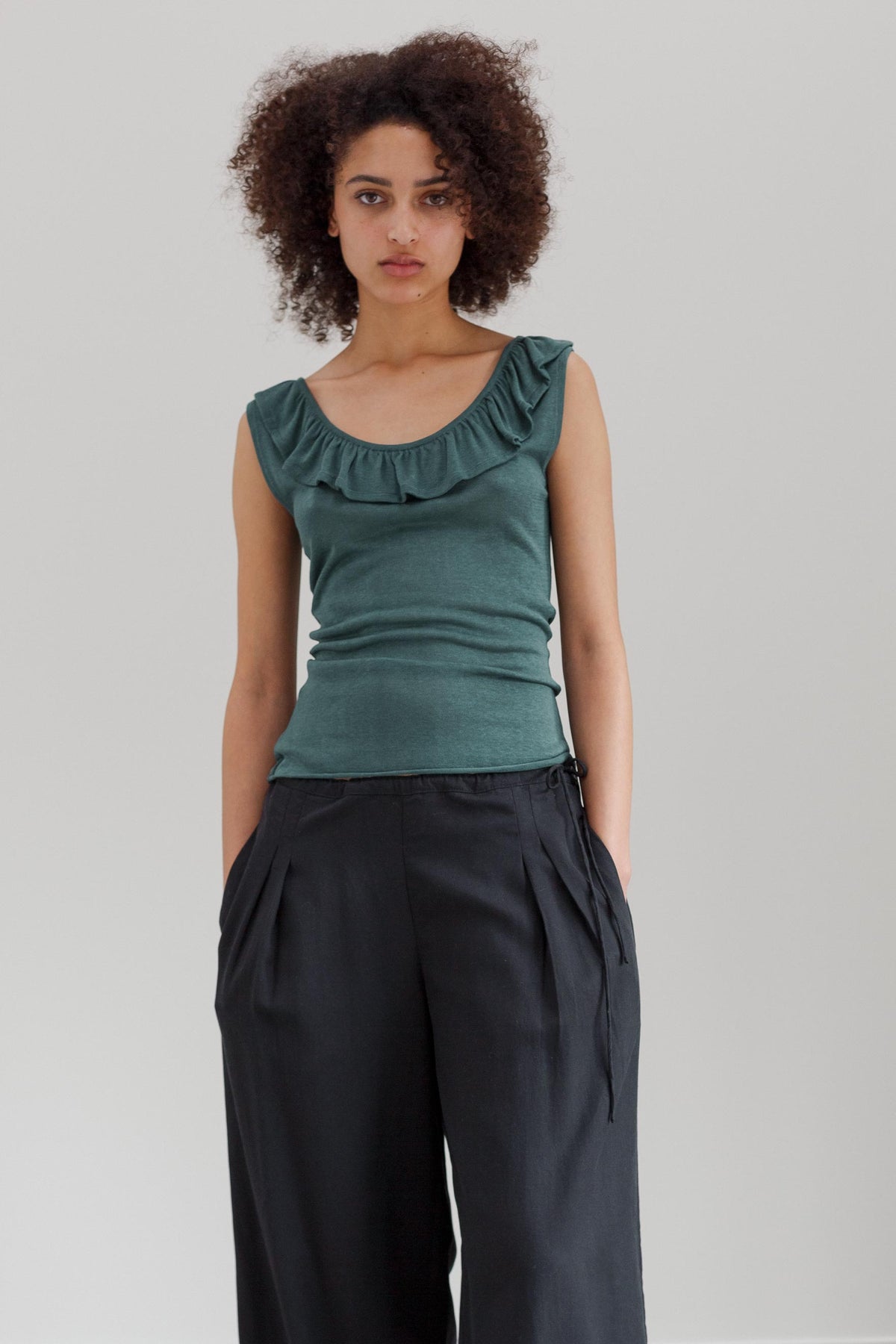 Yudi Tencel Pants - Noir