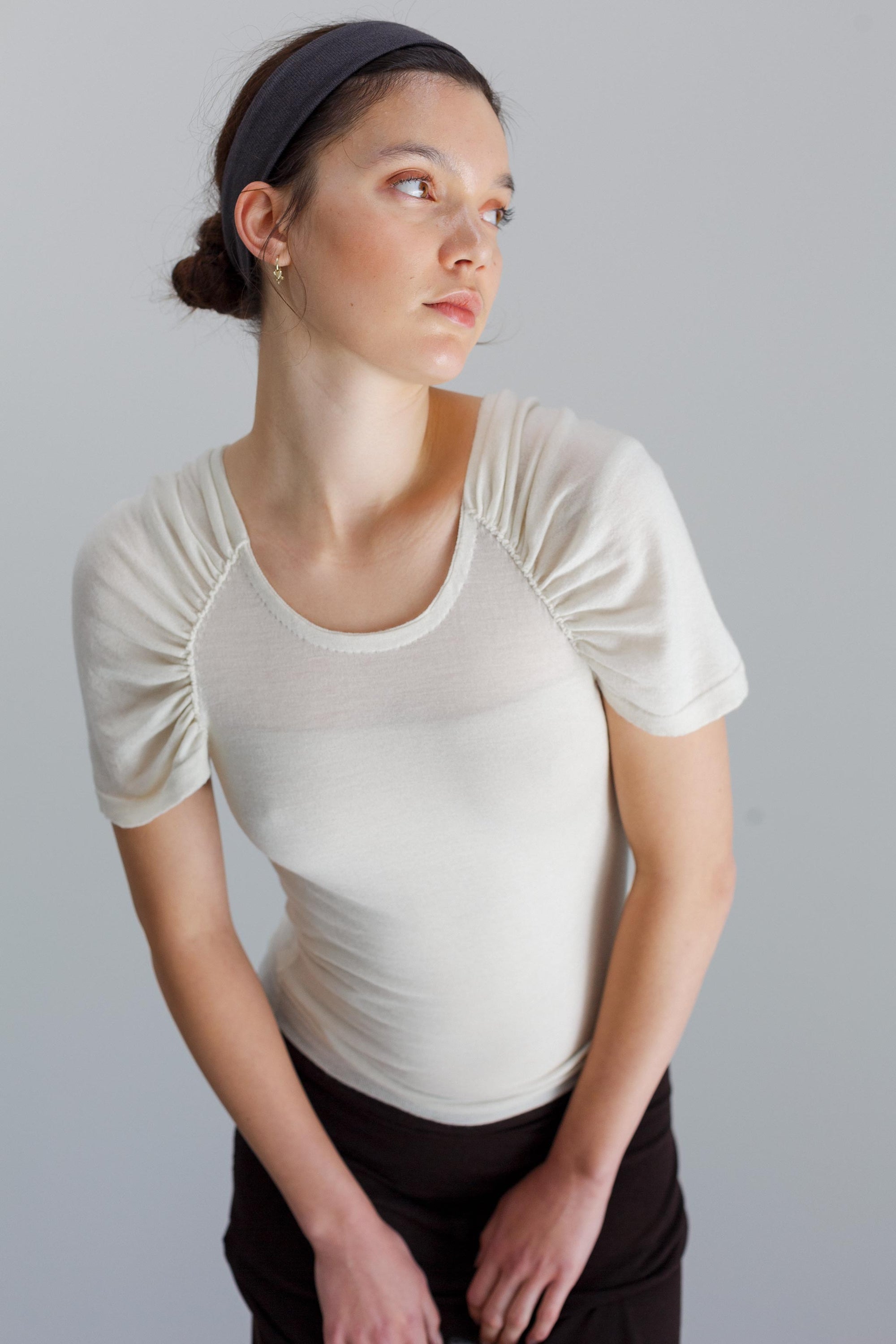 Lume Fine Merino Top - Alabaster