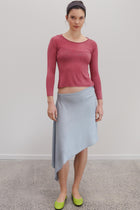 Fleur Organic Cotton Bamboo Skirt - Arctic