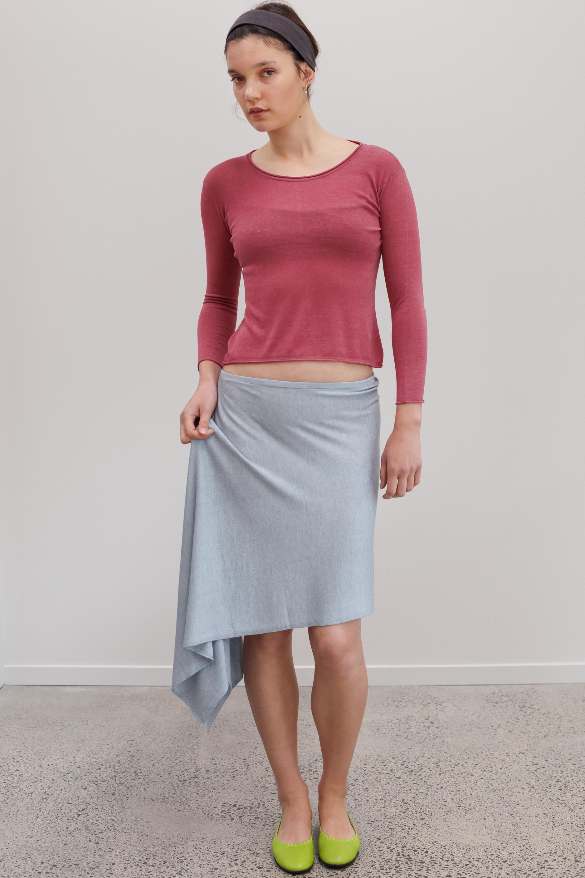 Solene Silk Top - Rubelle