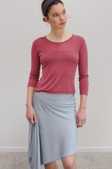 Solene Silk Top - Rubelle