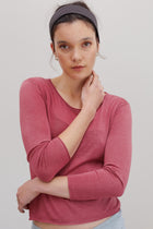 Solene Silk Top - Rubelle
