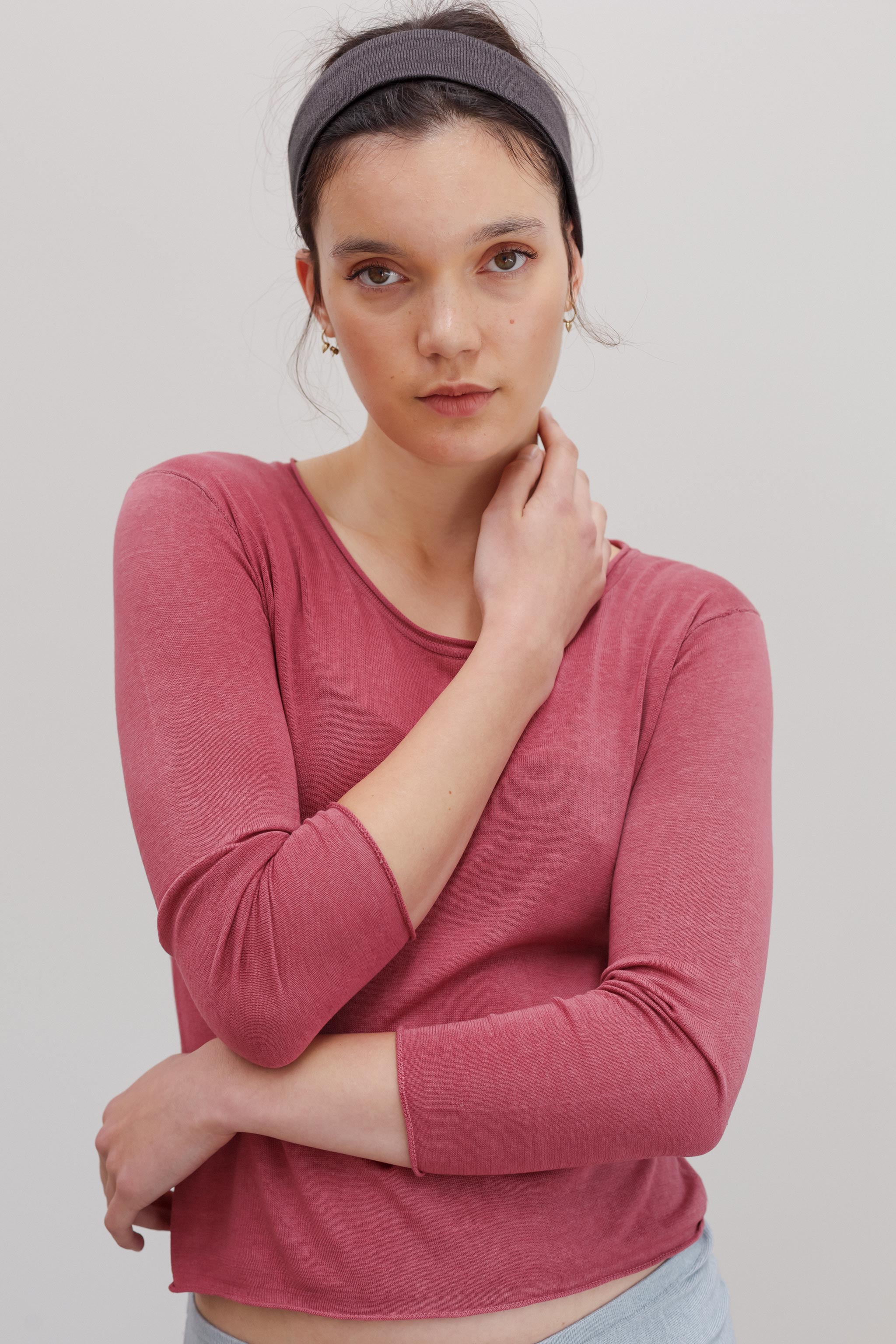 Solene Silk Top - Rubelle
