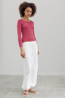 Ming Linen Pants - White