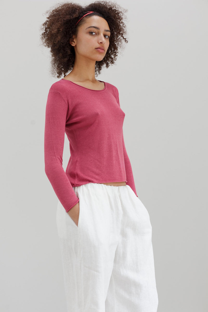 Solene Silk Top - Rubelle