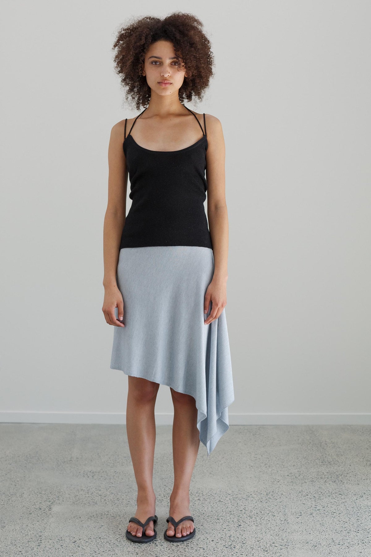 Fleur Organic Cotton Bamboo Skirt - Arctic