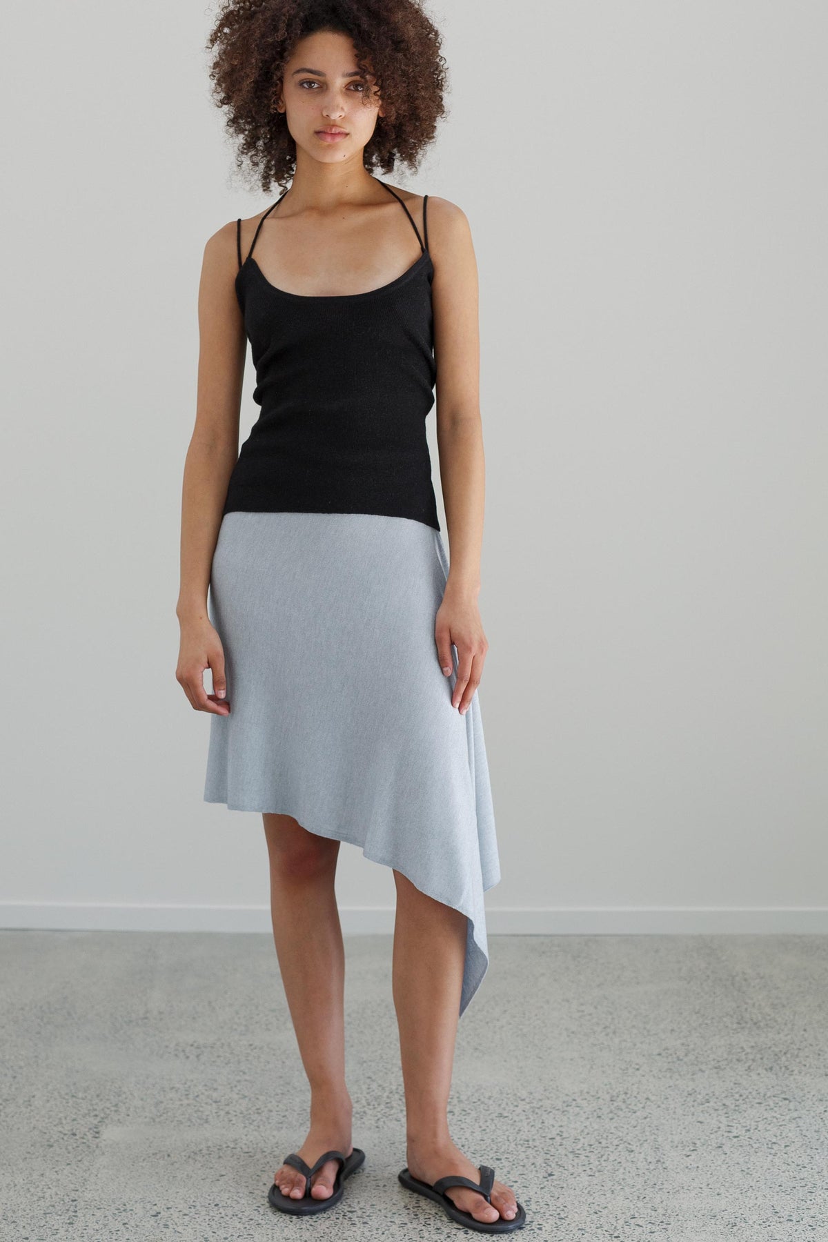 Fleur Organic Cotton Bamboo Skirt - Arctic