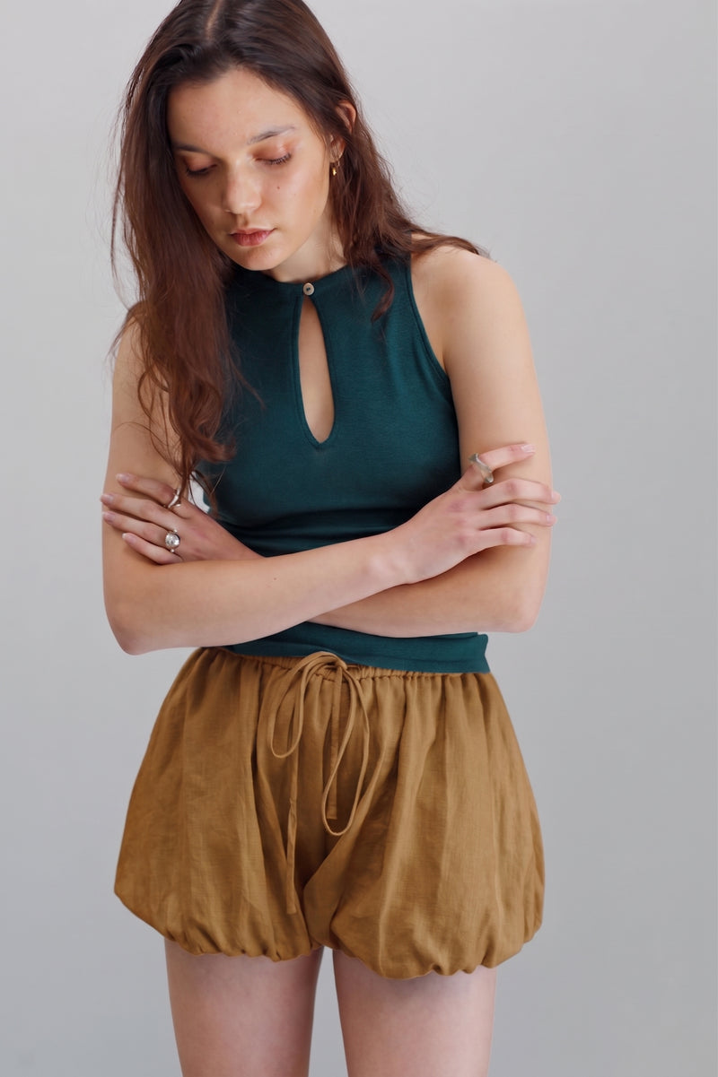Dahka Linen Shorts - Sunstone
