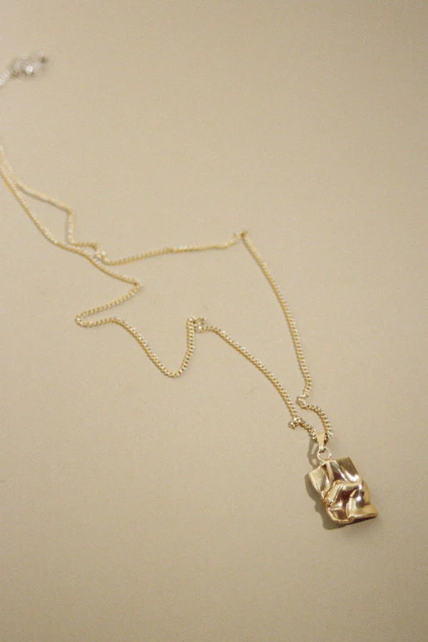 Mars Official Love Letter Necklace Gold Plated Sterling Silver