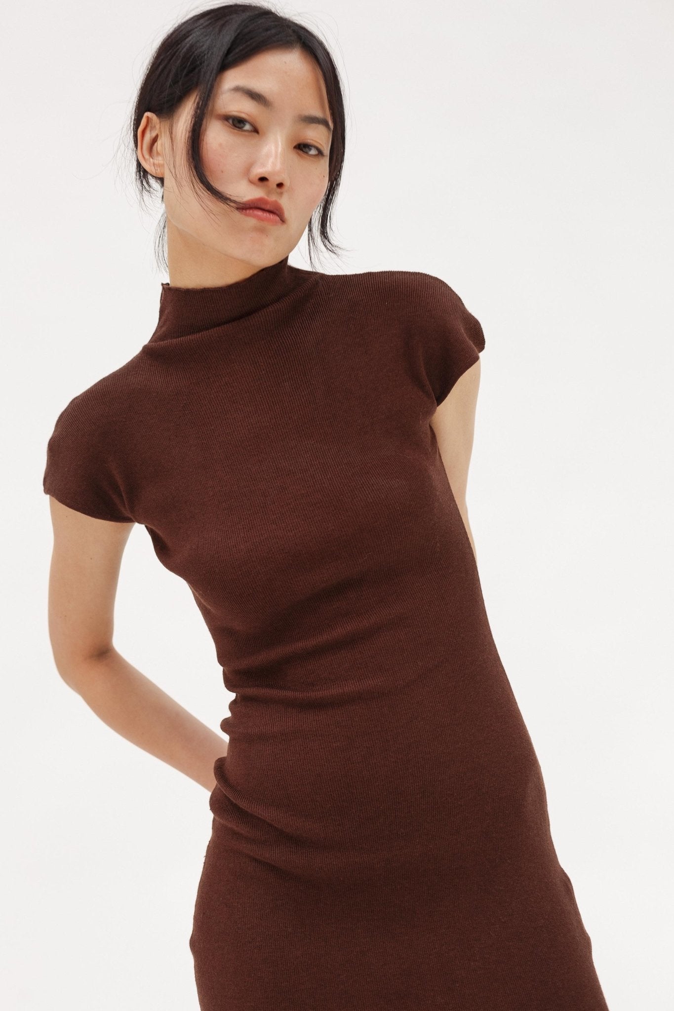 Audrey Silk Cashmere Dress - Wixii